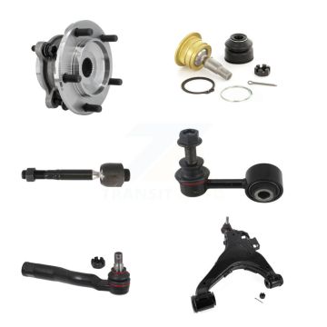 Front Right Bearing Lower Control Arm Upper Ball Joint Tie Rod Link Kit (6Pc) For Toyota K7T-106279