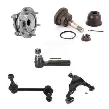 Front Right Hub Lower Arm Upper Ball Joint Outer Tie Rod Link Kit (5Pc) For Toyota Tacoma K7T-106281