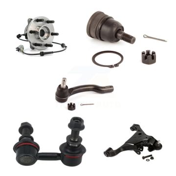 Front Right Lower Control Arm Upper Ball Joint Outer Tie Rod & Link Kit (5Pc) For Nissan K7T-106286