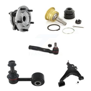 Front Right Lower Control Arm Upper Ball Joint Outer Tie Rod & Link Kit (5Pc) For Toyota K7T-106287