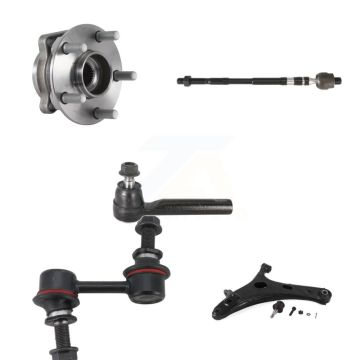 Front Right Bearing Lower Control Arm with BJ Tie Rod Link Kit (5Pc) For Subaru Forester K7T-106321