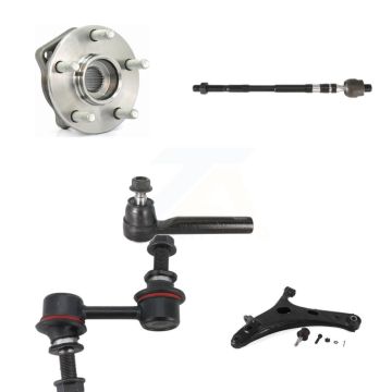 Front Right Bearing Lower Control Arm with BJ Tie Rod Link Kit (5Pc) For Subaru Forester K7T-106322