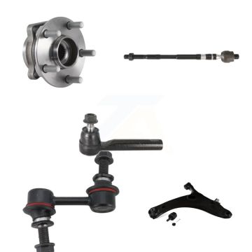 Front Right Hub Bearing Lower Control Arm Tie Rod Link Kit (5Pc) For Subaru XV Crosstrek K7T-106323