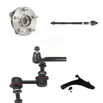 Front Right Hub Bearing Lower Control Arm Tie Rod Link Kit (5Pc) For Subaru XV Crosstrek K7T-106324