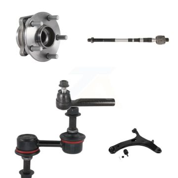 Front Right Bearing Lower Control Arm with BJ Tie Rod & Link Kit (5Pc) For Subaru Impreza K7T-106325