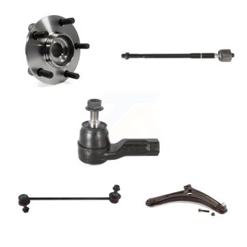Front Right Hub Bearing Lower Control Arm Tie Rod & Link Kit (5Pc) For Mitsubishi Lancer K7T-106345