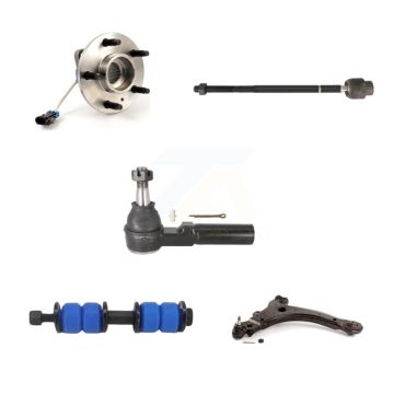 Front Right Bearing Lower Control Arm Tie Rod Link Kit (5Pc) For Buick Chevrolet LaCrosse K7T-106355
