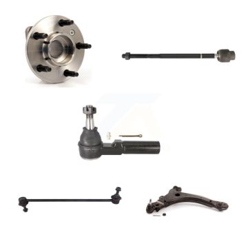 Front Right Hub Bearing Lower Control Arm Tie Rod & Link Kit (5Pc) For Pontiac Grand Prix K7T-106367