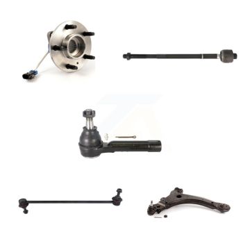 Front Right Bearing Lower Control Arm with BJ Tie Rod Link Kit (5Pc) For Pontiac Montana K7T-106371