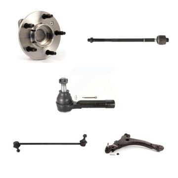 Front Right Bearing Lower Control Arm with BJ Tie Rod Link Kit (5Pc) For Pontiac Montana K7T-106372