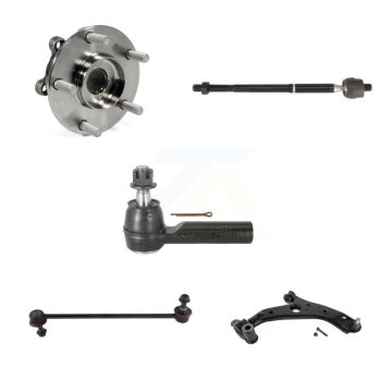 Front Right Hub Bearing Lower Control Arm Tie Rod Link Kit (5Pc) For 2013-2016 Mazda CX-5 K7T-106393