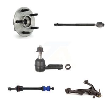 Front Right Bearing Lower Control Arm with BJ Tie Rod & Link Kit (5Pc) For Dodge Ram 1500 K7T-106396