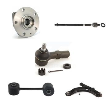 Front Right Hub Bearing Lower Control Arm Tie Rod Link Kit (5Pc) For Volkswagen Golf City K7T-106418