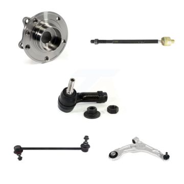 Front Right Hub Bearing Lower Control Arm Tie Rod Link Kit (5Pc) For 2013-2016 Dodge Dart K7T-106426