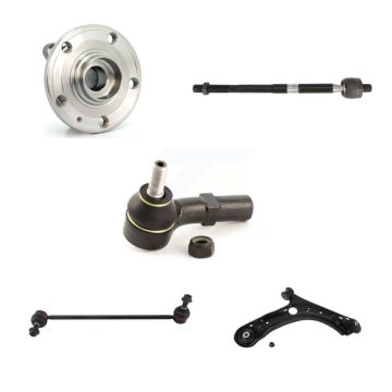 Front Right Bearing Lower Control Arm with BJ Tie Rod Link Kit (5Pc) For Volkswagen Jetta K7T-106447