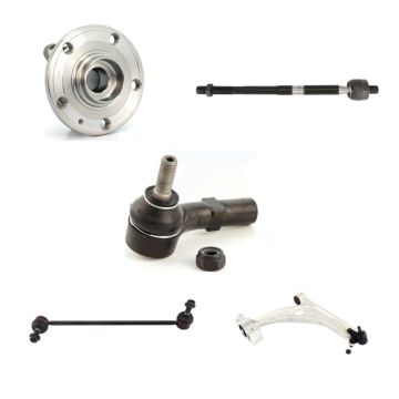Front Right Hub Bearing Lower Arm Tie Rod Link Kit (5Pc) For 2006-2010 Volkswagen Passat K7T-106448