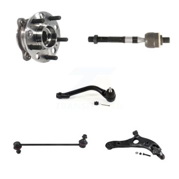 Front Right Bearing Lower Arm Tie Rod Link Kit (5Pc) For 2015-2018 Hyundai Santa Fe Sport K7T-106450