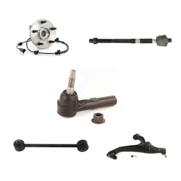 Front Right Hub Bearing Lower Control Arm Tie Rod Link Kit (5Pc) For Jeep Grand Cherokee K7T-106453