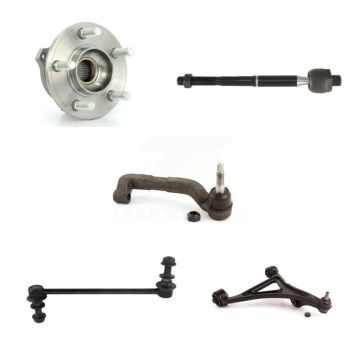 Front Right Hub Bearing Lower Control Arm Tie Rod & Link Kit (5Pc) For Chrysler 300 Dodge K7T-106455