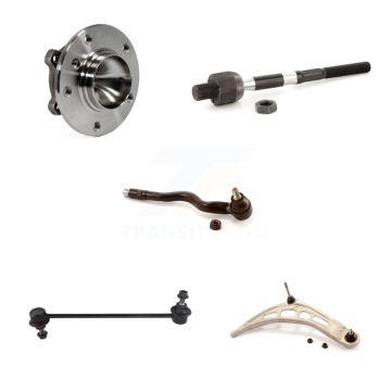 Front Right Hub Bearing Lower Control Arm Tie Rod Link Kit (5Pc) For 2006 BMW 325Ci 330Ci K7T-106459