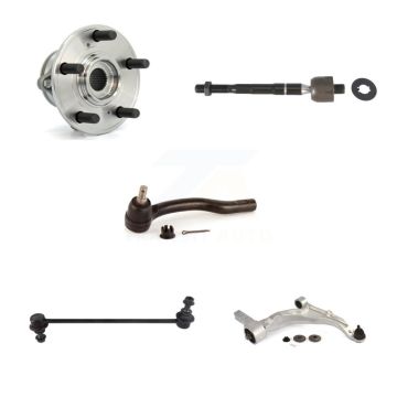 Front Right Hub Bearing Lower Control Arm Tie Rod Link Kit (5Pc) For 2007-2013 Acura MDX K7T-106464
