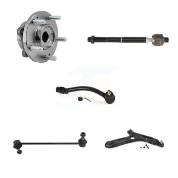 Front Right Hub Bearing Lower Control Arm Tie Rod & Link Kit (5Pc) For 2017-2019 Kia Soul K7T-106466