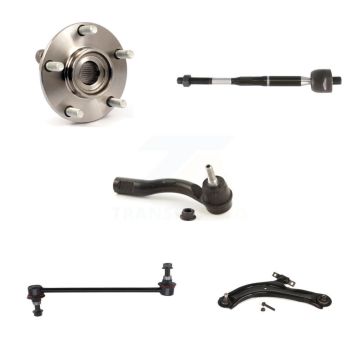 Front Right Bearing Lower Control Arm Tie Rod Link Kit (5Pc) For 07-12 Nissan Sentra 2.5L K7T-106467