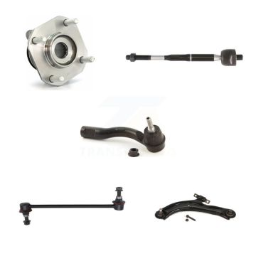 Front Right Bearing Lower Control Arm Tie Rod Link Kit (5Pc) For 07-12 Nissan Sentra 2.0L K7T-106468