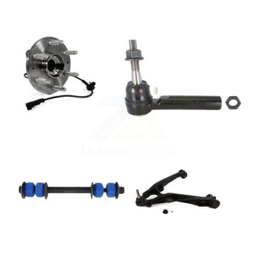 Front Right Hub Bearing Lower Control Arm Outer Tie Rod Link Kit For GMC Sierra 1500 4WD K7T-106473