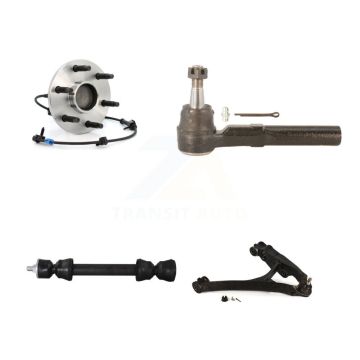 Front Right Hub Bearing Lower Arm Outer Tie Rod & Link Kit For GMC Sierra 1500 Chevrolet K7T-106532