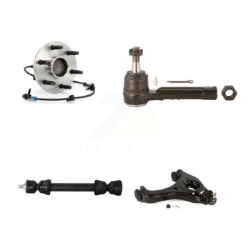 Front Right Hub Bearing Lower Arm Outer Tie Rod Link Kit For Chevrolet GMC Silverado 1500 K7T-106534