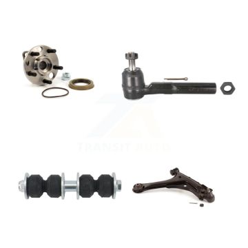 Front Right Hub Bearing Lower Arm Outer Tie Rod & Link Kit For Chevrolet Cavalier Pontiac K7T-106549