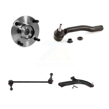 Front Right Hub Bearing Lower Control Arm Outer Tie Rod & Link Kit For Nissan Versa Cube K7T-106602