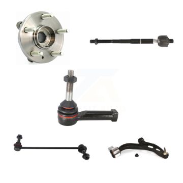 Front Right Bearing Lower Control Arm Ball Joint Tie Rod & Link Kit (5Pc) For Lincoln MKT K7T-106650