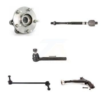 Front Right Bearing Lower Control Arm Tie Rod Link Kit (5Pc) For 2005-2007 Nissan Murano K7T-106654
