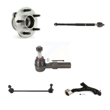 Front Right Bearing Lower Control Arm w/ Ball Joint Tie Rod Link Kit (5Pc) For Saturn Vue K7T-106660