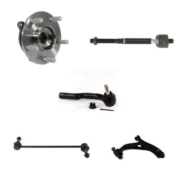 Front Right Bearing Lower Control Arm Ball Joint Tie Rod Link Kit (5Pc) For Mazda 3 Sport K7T-106668