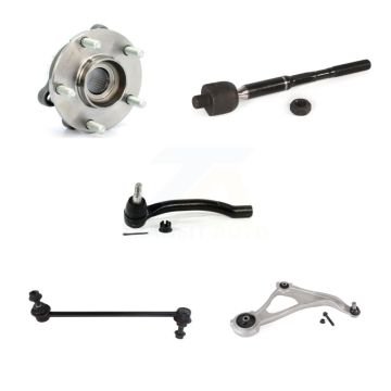 Front Right Hub Bearing Lower Control Arm Tie Rod Link Kit (5Pc) For Nissan Altima Maxima K7T-106671