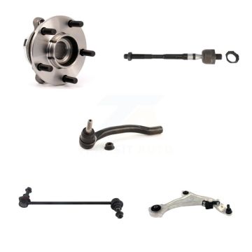 Front Right Bearing Lower Control Arm Tie Rod Link Kit (5Pc) For 2009-2014 Nissan Murano K7T-106675