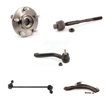 Front Right Hub Bearing Lower Control Arm Tie Rod Link Kit (5Pc) For Nissan Rogue Select K7T-106681