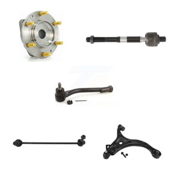 Front Right Hub Bearing Lower Control Arm Tie Rod & Link Kit (5Pc) For Kia Sedona Hyundai K7T-106682