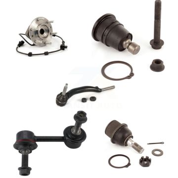 Front Left Bearing Upper Lower Ball Joint Outer Tie Rod & Link Kit (5Pc) For GMC Envoy XL K7T-106738