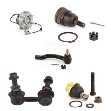 Front Left Bearing Upper Lower Ball Joint Outer Tie Rod Link Kit (5Pc) For Nissan Xterra K7T-106742