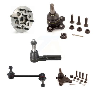 Front Left Bearing Upper Lower Ball Joint Outer Tie Rod Link Kit (5Pc) For Chevrolet GMC K7T-106748