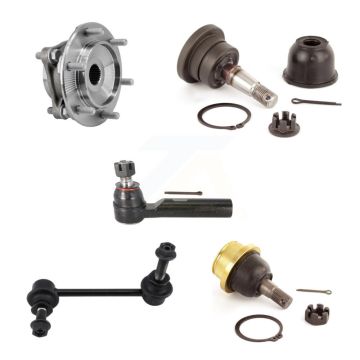 Front Left Bearing Upper Lower Ball Joint Outer Tie Rod Link Kit (5Pc) For Toyota Tacoma K7T-106752