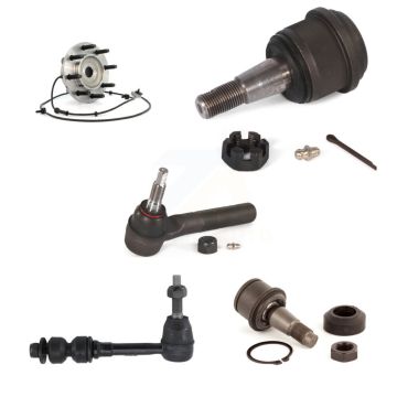 Front Left Bearing Upper Lower Ball Joint Outer Tie Rod Link Kit (5Pc) For Dodge Ram 2500 K7T-106754
