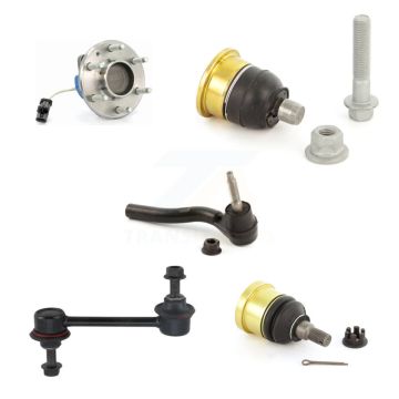 Front Left Bearing Upper Lower Ball Joint Outer Tie Rod Link Kit (5Pc) For Cadillac CTS V K7T-106766