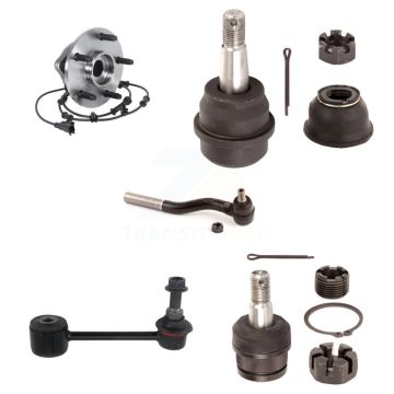 Front Left Bearing Upper Lower Ball Joint Outer Tie Rod Link Kit (5Pc) For Jeep Wrangler K7T-106769