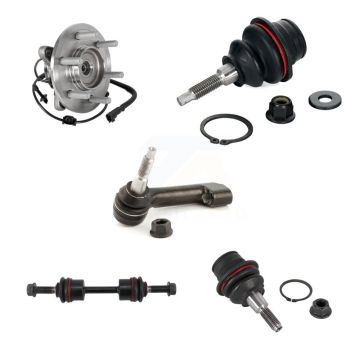 Front Left Bearing Upper Lower Ball Joint Outer Tie Rod & Link Kit (5Pc) For Ford Lincoln K7T-106773