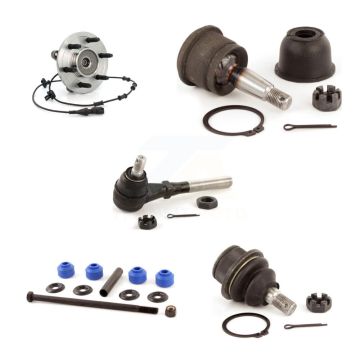 Front Left Bearing Upper Lower Ball Joint Outer Tie Rod & Link Kit (5Pc) For Ford Lincoln K7T-106780